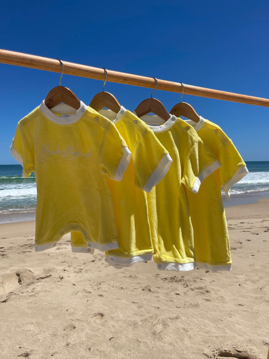 Oversized Terry Towel Onesie - Coastal Sand