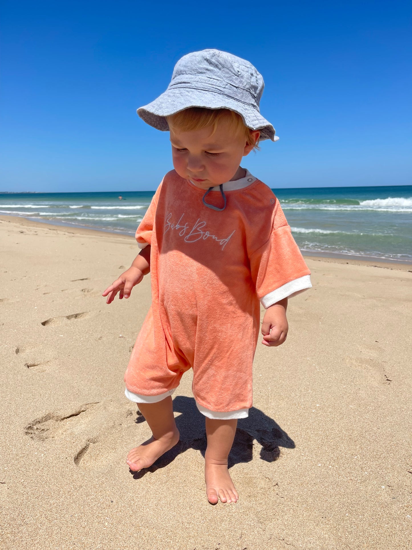 Oversized Terry Towel Onesie - Sun Kissed