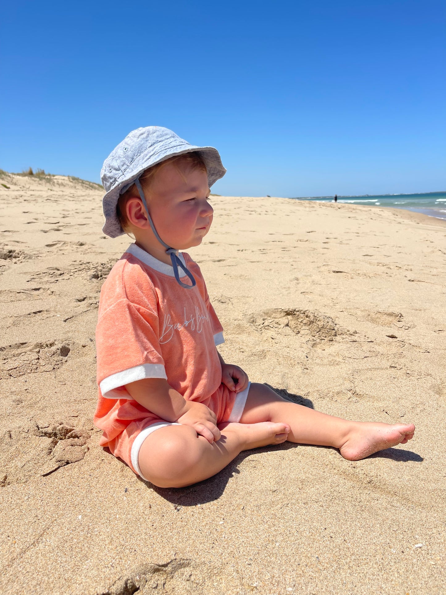 Oversized Terry Towel Onesie - Sun Kissed